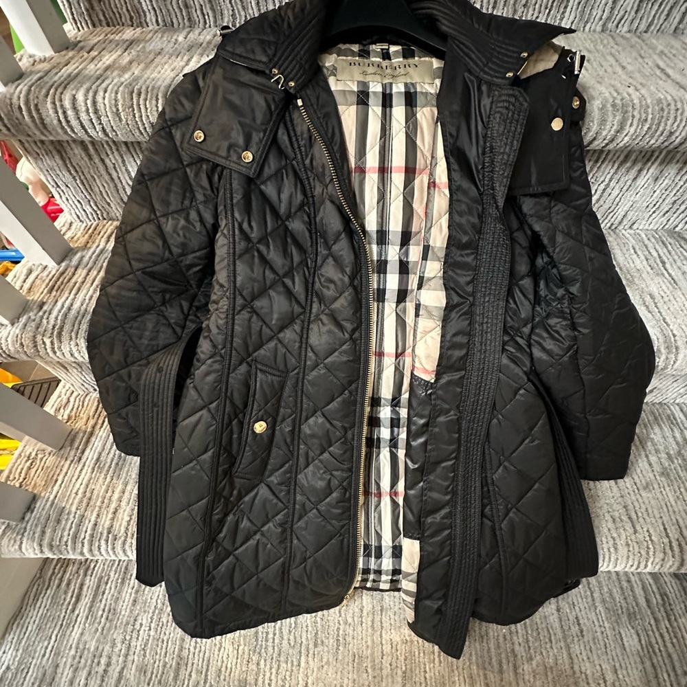 Burberry Brit Finsbridge Long Quilted Coat